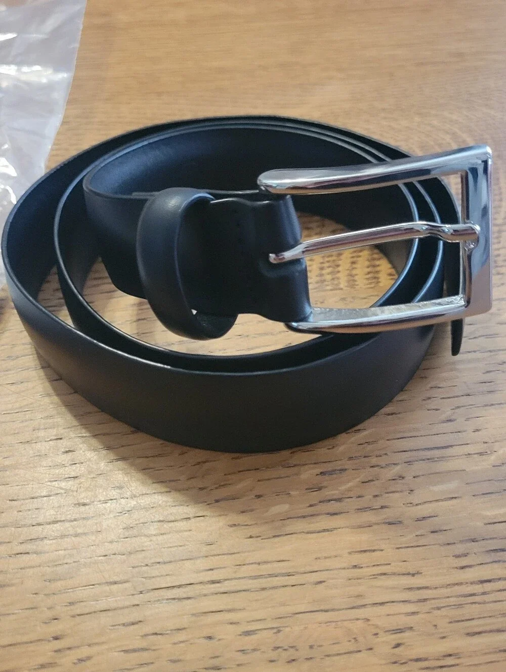 J. Crew Italian Leather Dress Belt - black
